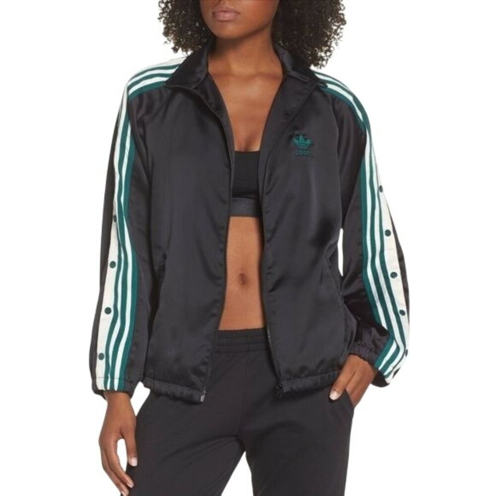 adidas Originals Black AdiBreak Track Jacket Size XS 6 Green Black White